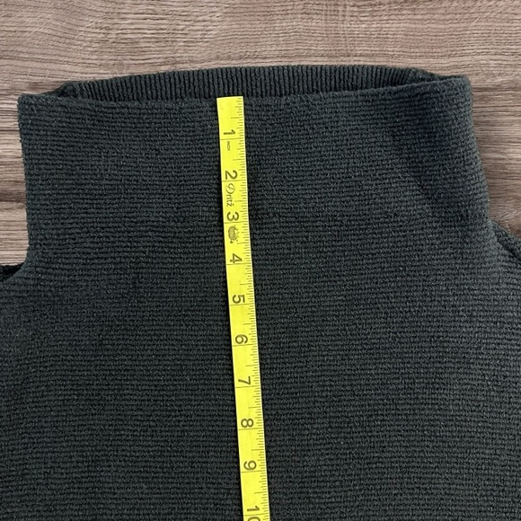 Free People Ottoman Slouchy Mock Neck Pullover Sweater Turtleneck Black Sz: S/P - Picture 10 of 12